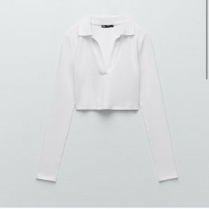 Small Zara Ribbed Crop Top